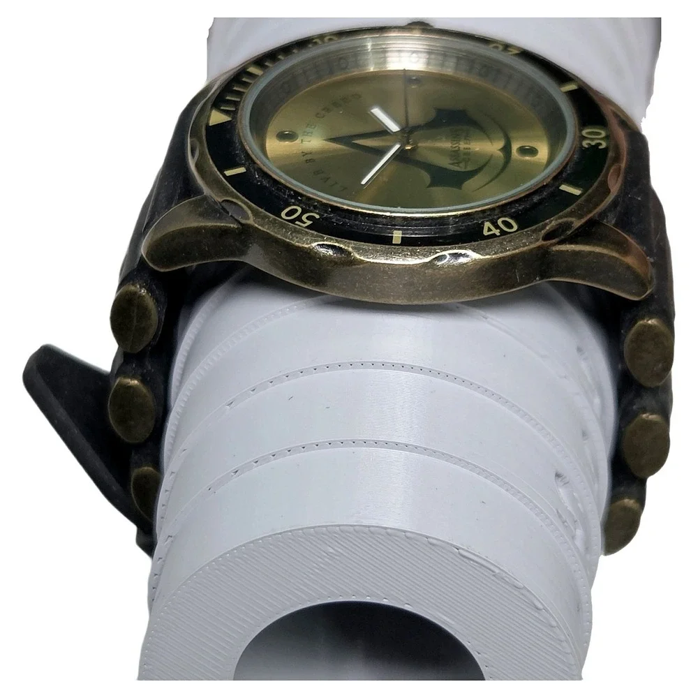 Assassins Creed Video Game Accutime Watch Bronze Studded Rubber Strap Official